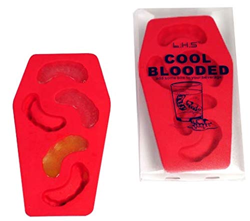 Erfurth Moule à glaçons en boîte Motif Crocs Rouge Taille Unique