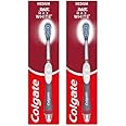 Colgate 360 Max White Sonic Power Medium Toothbrush, Whitening Toothbrush with Medium Bristles (Pack of 2)