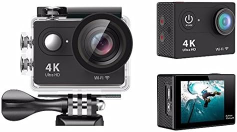 Babiken - Action Camera 4K 1080p HD Sports Camcorder H9 H9R - 170°Wide Angle Lens, 100 feet Waterproof, Wifi,2.4g Remote Control, 2" LCD, 12MP Sports Camera