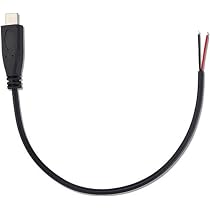 6x Micro USB Pigtail Kabel – 1 M, 2-adrig, 12V/3A, Blankes Ende Zum Anlöten, Für LED-Lampen, Ventilatoren, DIY