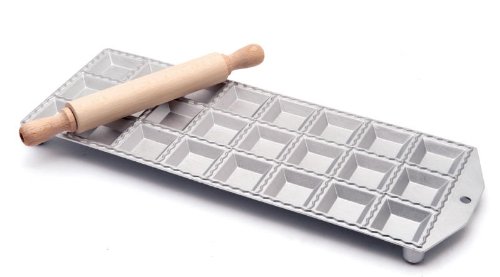 MAAJ® RAVIOLIFORM RAVIOLIBRETT NUDELBRETT 24 GROSSE RAVIOLI CLASSICI MIT TEIGROLLE - 5