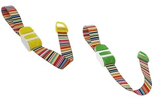 KIMETEC Professional Storage Hose – Vein Stain – Pack of 2 – Various Designs – Colourful (Yellow/Lime)