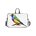 Price comparison product image Amadin Finch Bird Gouldian Briefcase Laptop Bag Messenger Shoulder Work Bag Crossbody Handbag For Business Travelling