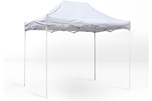 REGALOS MIGUEL Carpa Plegable 3x2 Eco - Blanco - Impermeable - Cenador Ideal para Jardín, Playa, Terrazas