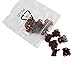 Gleader 12 Pcs Ladies Brown Plastic Mini Hairpin 6 Claws Hair Clip Clamp