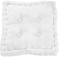 Lovely Casa C34808051 Su&eacute;dine Coussin de Sol Polyester Blanc 40 x 40 cm
