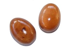 ONE WORLD IS ENOUGH Fair Trade Wooden Shaky Eggs (Egg Shakers) - pair