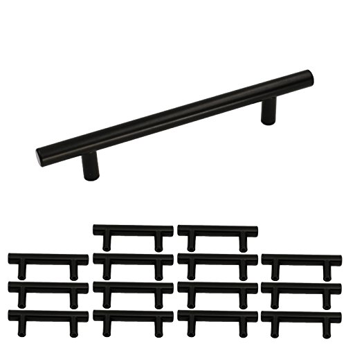 15 Stück Schwarz Küchenschrank Türgriffe Schrank ziehen LS201BK96 Bohrlochabstand 96mm T Stangengriff Hohle Edelstahl Möbelgriffe Relinggriff Inklusive Schrauben 15 Stück Schwarz Küchenschrank Türgriffe Schrank ziehen LS201BK96 Bohrlochabstand 96mm T Stangengriff Hohle Edelstahl Möbelgriffe Relinggriff Inklusive Schrauben