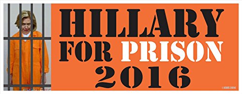Preisvergleich Produktbild Hillary Gefängnis 2016 – anti-hillary Bumper Aufkleber