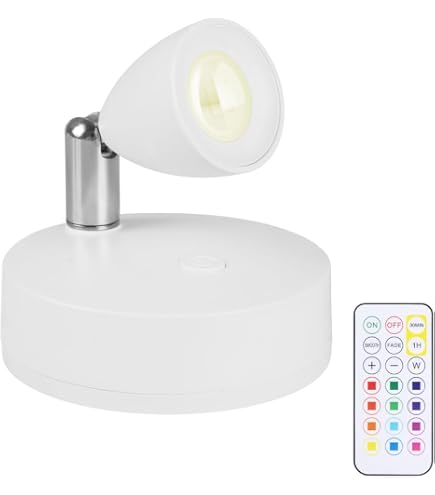 Kabelloser LED-Strahler 2 Stück Mit Fernbedienung – Dimmbar, Timer, Für Innen-Akzentbeleuchtung
