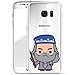 Produktbild Finoo Samsung Galaxy S7 Edge Hard Case Handy-Hülle Harry Potter Motiv | dünne stoßfeste Schutz-Cover Tasche mit lizensiertem Muster | Premium Case für Dein Smartphone|Dumbledore Chibi transparent