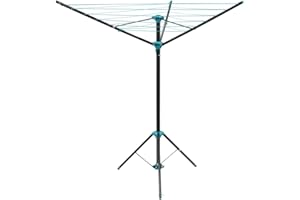 JVL Airer rotativo portátil de 3 Brazos, 16 Metros