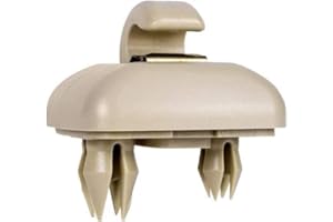 Shkalacar - Gancho para Visera de Coche, Soporte de Gancho para Visera Parasol de Coche Compatible con Audi A1 / A3 / A4 / A5 / Q3 / Q5 (8E0 / 857/562) A7 / B6 / B7 / B8 / S4 / S5 (Beige)
