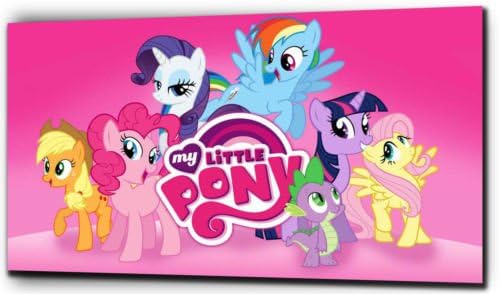 Plush Prints My Little Pony - Canvas Print Canvas Size: 12" X16"