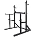 Produktbild ScSPORTS® Multi Squat Rack Kniebeugenständer mit Ablage für Langhantel, Dip-Griffen, Breite und Höhe verstellbar