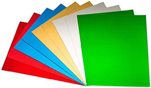 A4 Mirror Mirri Card Gold Silver Red Green Blue 280GSM 10 Pack