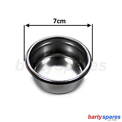 bartyspares® 3 Coffee Machine Single Double & Triple Shot Filters Gaggia Classic, Pure, Baby, Tebe, Pharos,