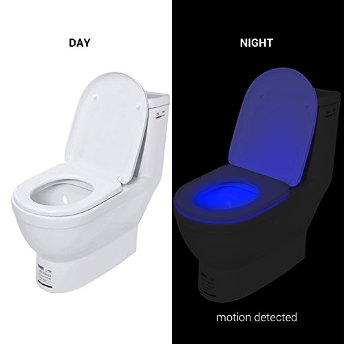 REACHOPE WC Nachtlicht Klobeleuchtung Toilettenbeleuchtung Led mit Bewegungsmelder Toilette Lampe für alle Toilette – 16 Farbewechsel - 3