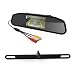 Produktbild Backup Kamera und Monitor Kit für Auto, 10,9 cm Auto Fahrzeug Rückspiegel Monitor für Auto Rückfahrkamera + 170 Grad Breit Engel verstecktem nicht Block License Plate Auto hinten Backup Parking Kamera Nachtsicht