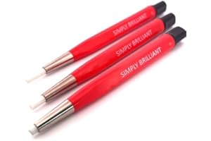 ROSENTHAL COLLECTION Fiberglas-Kratzpinsel, 3 Stück, für Schmuck, Uhren, Münzenreinigung, elektronische Anwendungen, entfernt Rost und Korrosion