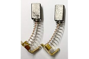 BARGAINWORLDUK CARBON BRUSHES for Black & Decker Hedge Trimmer Cutter Strimer GT515 496510 E143