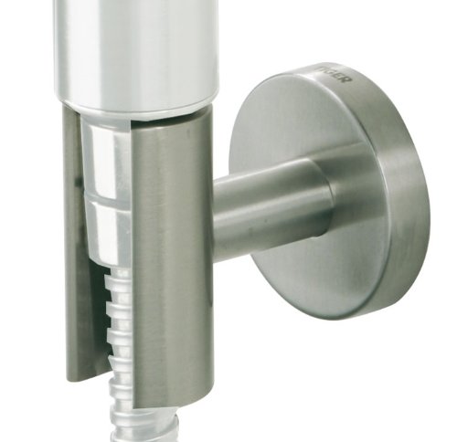 Tiger 3026 Badserie Boston Brausehalter, Edelstahl gebürstet