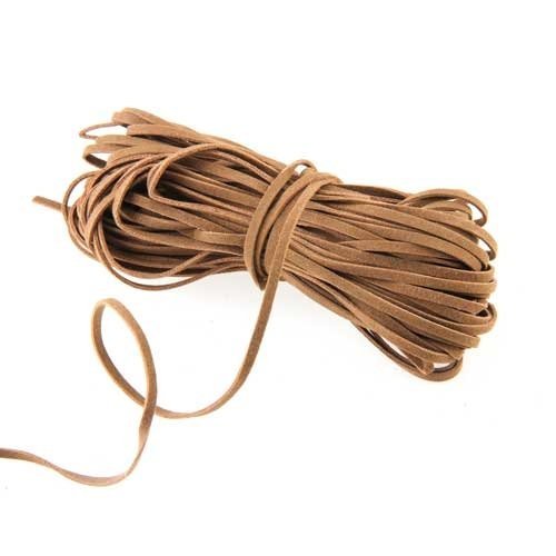 17.29-18.655m 2mm Braun Lederband Lederschnur Lederriemen Flach DIY