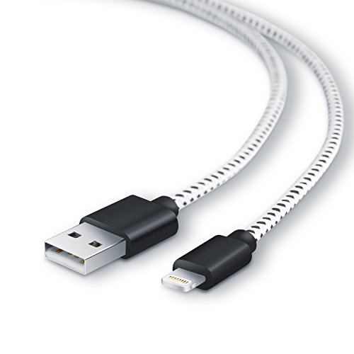 CSL - 1,0m Premium Apple MFI Lightning USB Kabel (Apple MFI zertifiziert & lizensiert) | Datenkabel / Ladekabel | für Apple iPhone & iPad | schwarz/weiß