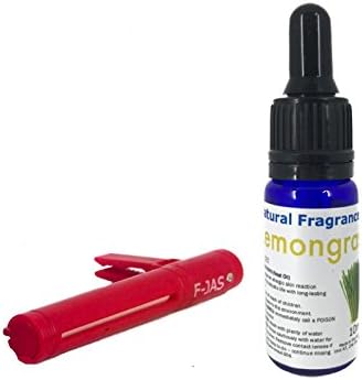 Totally Essential Car Vent Clip Freshener with Natural 10ml Fragrance Oil (Red, Bergamot)