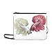 Produktbild JEOLVP Eps 8 Zwei Siamesische Kampffische Muster Benutzerdefinierte hochwertige Nylon Slim Clutch Crossbody Tasche Umhängetasche
