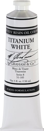 M. Graham & Co. M. Graham Artist Oil Paint Titanium White Rapid Dry 5oz Tube