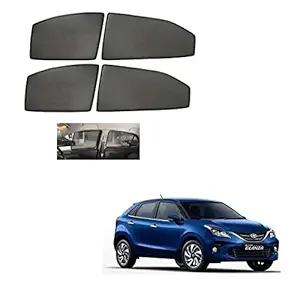 Kozdiko Premium Custom Fit Car Sun Shades Fix Curtains Non Magnetic Mesh Compatible for Toyota Glanza