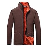 Luckycat Herren Herbst und Winter Plus samt dickere Kleidung Reißverschluss Kragen Mantel Winterjacke Steppjacke Daunenjacke Parka Mäntel Jacken