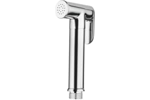 Ibergrif M20283 - Doccetta per WC Bidet, Spruzzatore Doccino, Cromo, Ottone, Argento