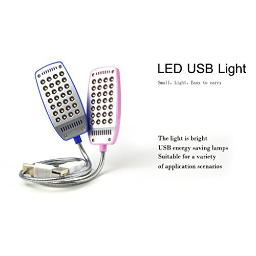 NUOLUX Laptop leichte USB-Leselampe mit 28 LED-Leuchten mit flexiblen Schwanenhals für Laptop (schwarz) - 3