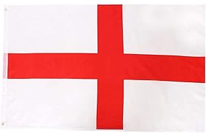 SPARKLES PARTYWARE England Flag - Pack of 1-5ft x 3ft English St Georges Flag with Eyelets - Sports Supporters St George's Day Party Decoration
