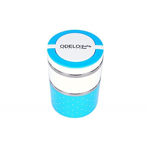 Edelstahl Warmhaltebehälter 930 ml Thermobehälter BPA Frei Lunch-Box Blau - 2