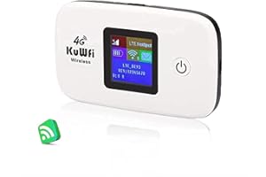 Mobile Wi-Fi Hotspot, KuWFi 150Mbps Saponetta Wifi 4G LTE con Slot per SIM Card, Batteria da 2400 mAh, Hotspot Mobile Router Portatile per Viaggi e Lavoro