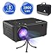 Price comparison product image WONNIE Bluetooth Projector 3800 Lux Video Mini Portable LED HDMI 1080P Full HD Movie Projector 170’’ Compatible Chromecast,Fire Stick TV,USB,iPad, IPhone, Laptop,Xbox,Ps4,Gaming Home Cinema Theater