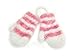 Anucci Babies Pink White Stripe Magic Mittens GL100