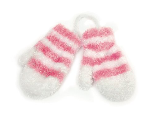 Anucci Babies Pink White Stripe Magic Mittens GL100