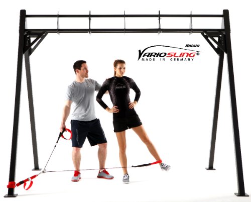 Variosling® Sling Trainer mit PROFI Umlenkrolle inkl. Schlingentrainer DVD, Türanker, Poster MADE IN GERMANY - 8