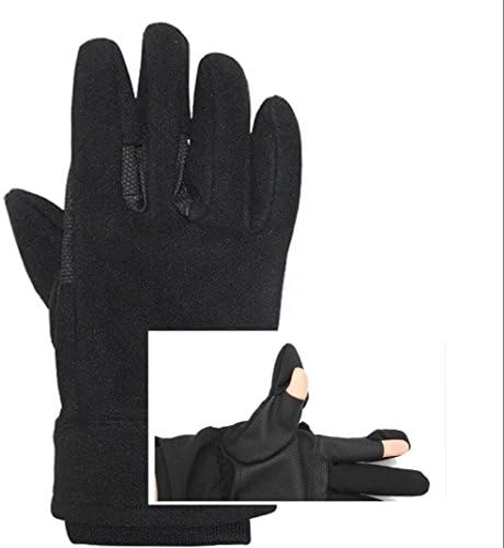 TrueOne Men Riding Gloves Professional Fold-back Finger Tip Gloves Cycling Driving Fishing Shooting Gloves Anti-Slip Windproof Waterproof Easy access for Touch ID iPhone Smartphone Outdoor Photography