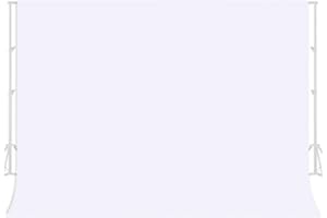 jiuzcare 1,5 X 2,1M Fond D'éCran Blanc pour Video Blanc Pliable Fond Chaise Toile De Photo De Screen Backdrop pour Prendre Photos, La VidéO, Vivre, La DéCoration De FêTe