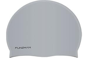 Funzhan Silicone Swimming Cap Waterproof Non-Slip Comfortable Swimming Hat High Elasticity Swim caps for women man