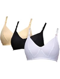 Women's Elegance Full Coverage Cotton Bra- Set of 3