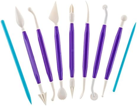 Paragon Crafts Clay Modeling 9 Tools Pack for Shaping and Sculpting Clay At Schools &amp; Home, Safe for Kids