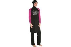 nadamuSun Modest Muslim Swimwear Islamic Swimsuit for Women Hijab Swimwear Full Coverage Swimwear Muslim Swimming Beachwear Swim Suit
