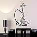 Produktbild Vinyl Wandtattoo Rauch Shisha Rauchen Cafe Wandaufkleber Shisha Wandkunst Wandbild Für Shop Schaufenster Glas Zeichen Decor 42x66 cm