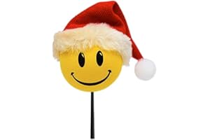 Quantity 2 pcs - Happyballs Happy Santa Car Antenna Topper/Antenna Ball